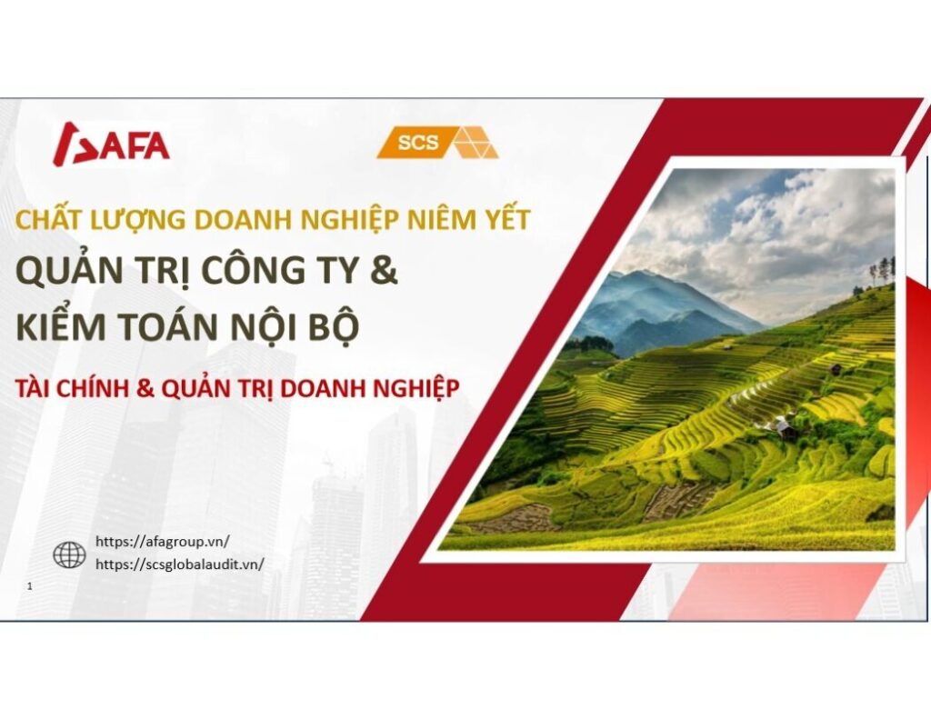 CHẤT LƯỢNG DOANH NGHIỆP NIÊM YẾT: KHÍA CẠNH QUẢN TRỊ CÔNG TY & KIỂM TOÁN NỘI BỘ